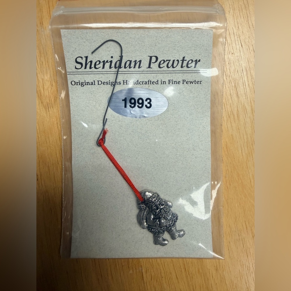Sheridan Pewter 1993 Santa Claus Ornament Christmas Holiday